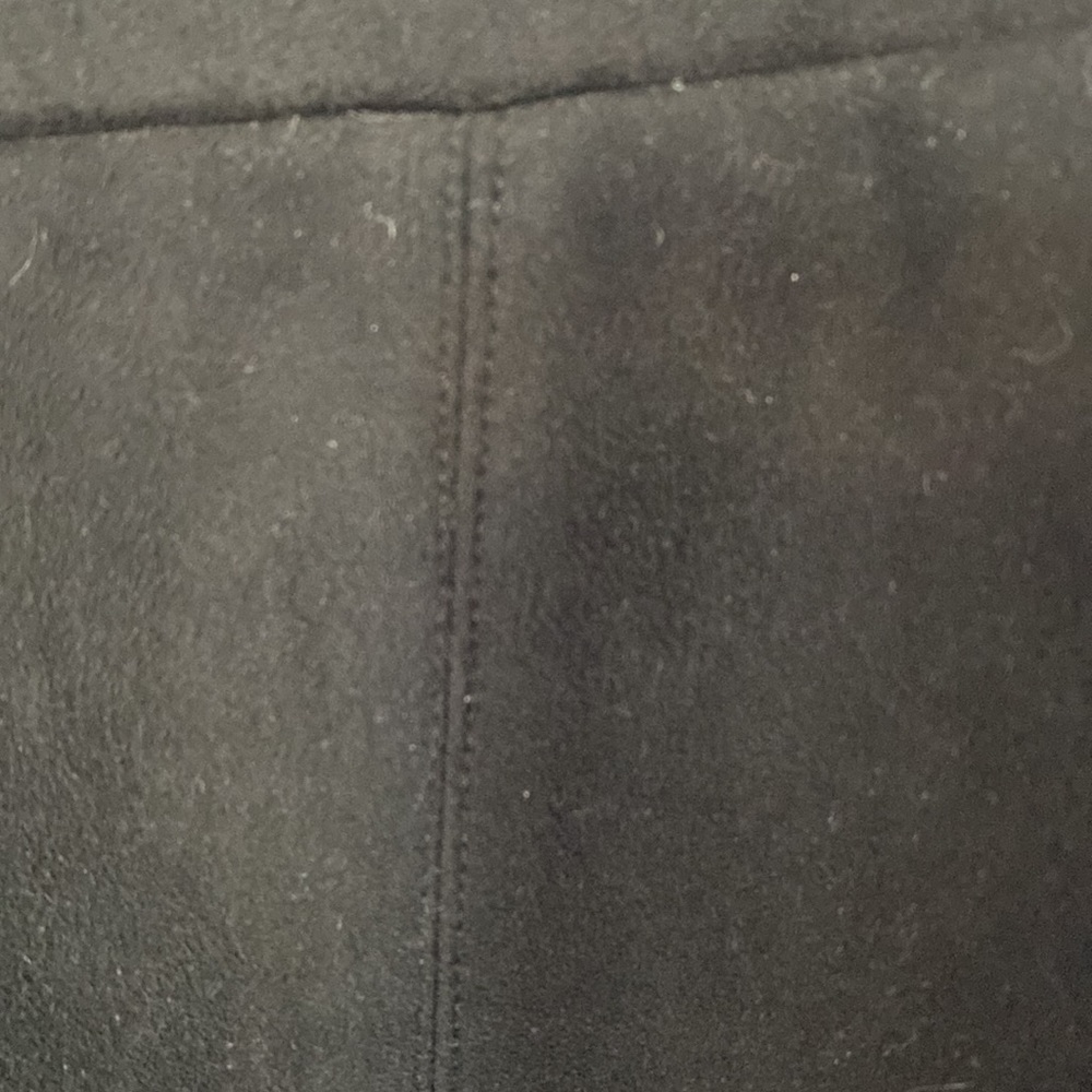 DONNA DEGNAN Black Faux Suede Leggings Sz 4 - Picture 4 of 9